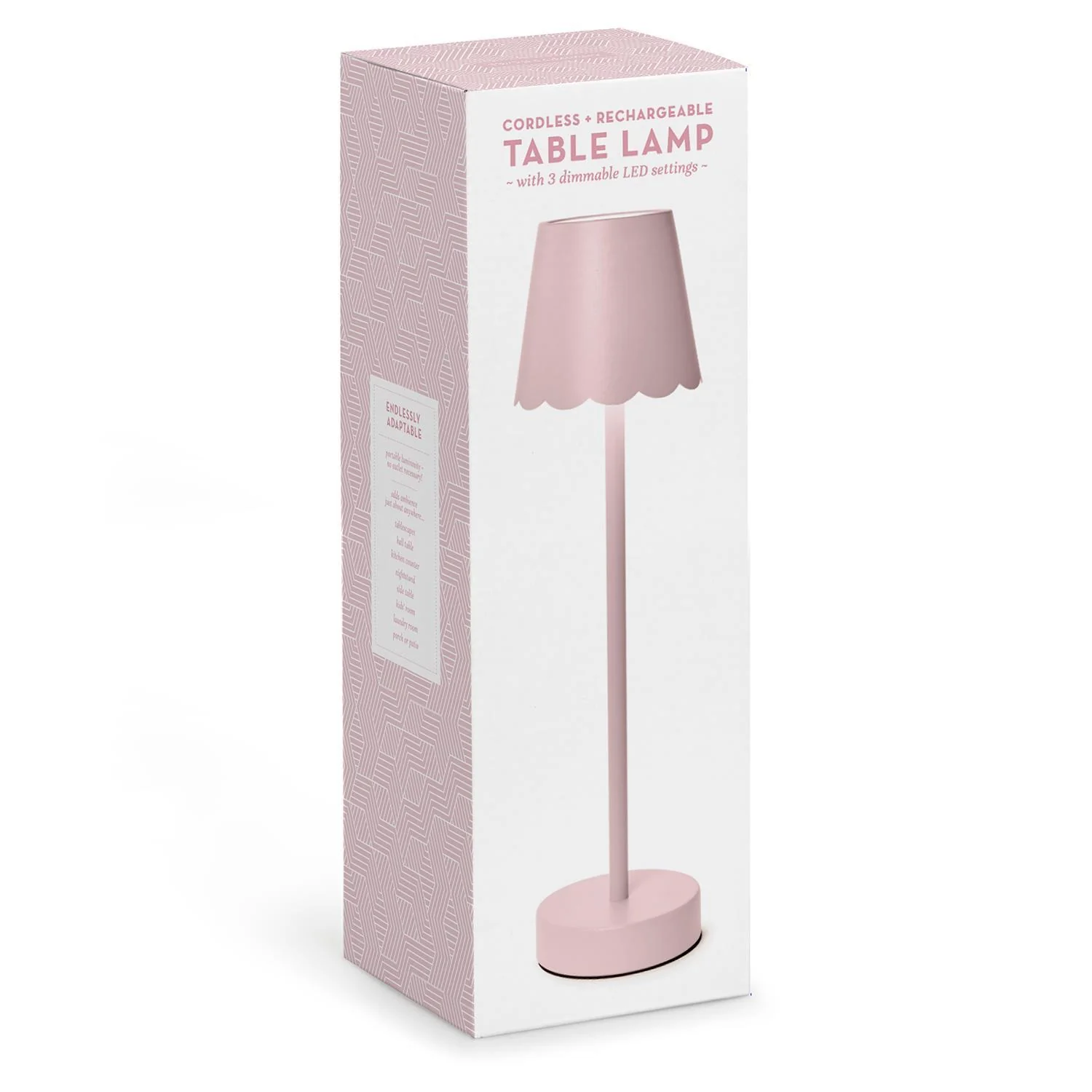 LED Cordless Table Lamp with Scalloped Edge Shade in Gift Box - Image 7