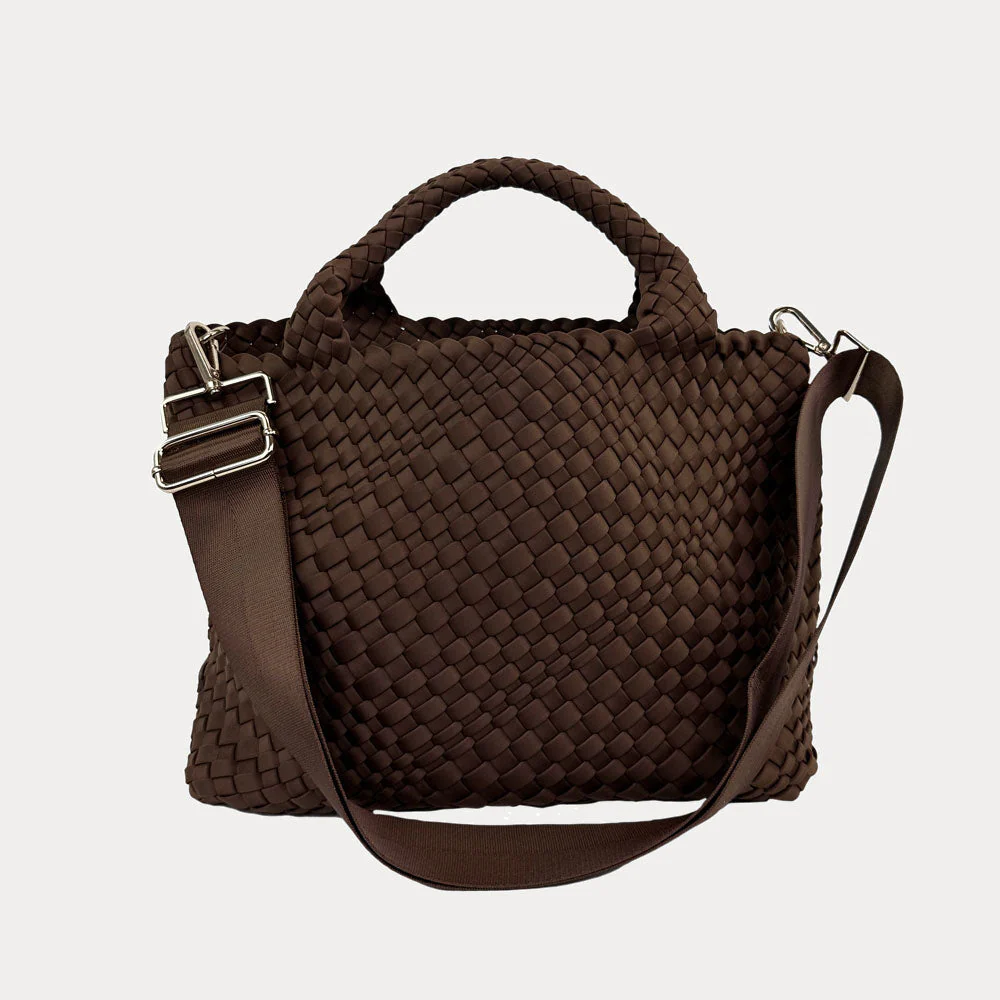 Lily Woven Neoprene Tote With Pouch - Image 14