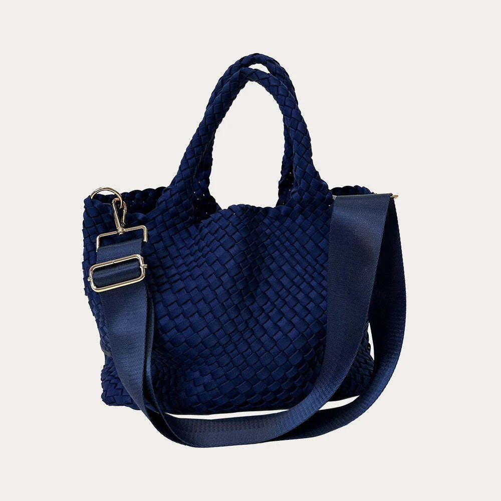 Lily Woven Neoprene Tote With Pouch - Image 5