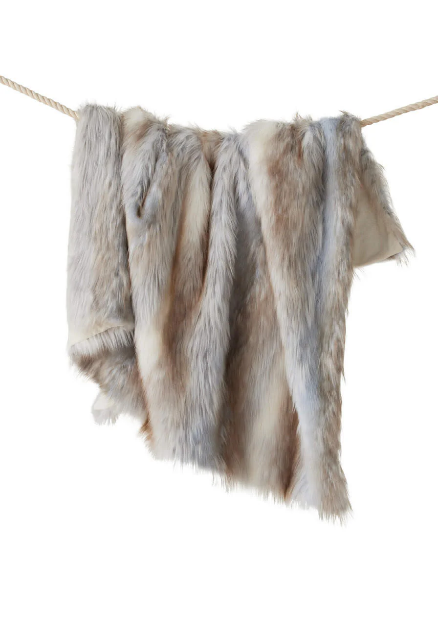 Limited Edition Siberian Fox Faux Fur Throw - Image 3