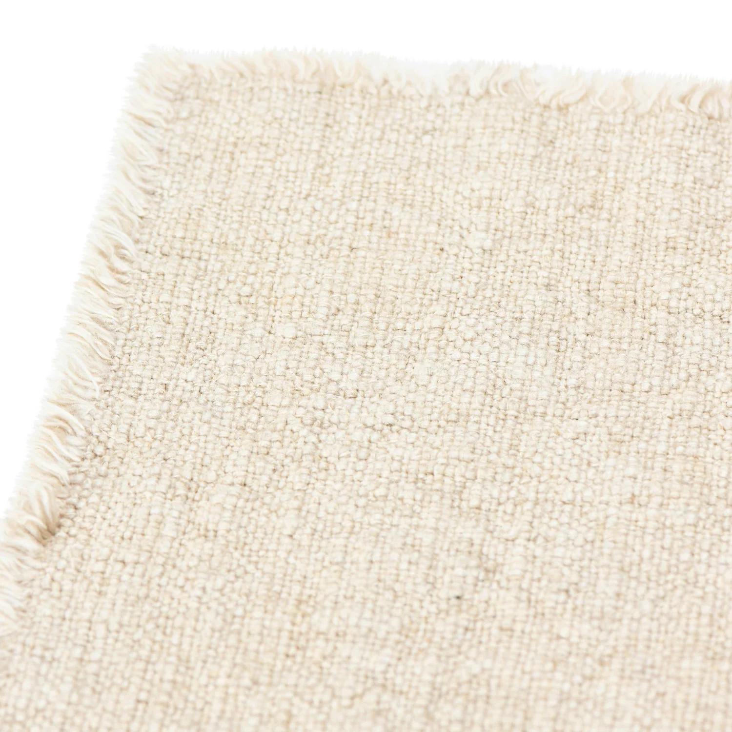 Linen Blend Table Runner with Frayed Edges - Image 6