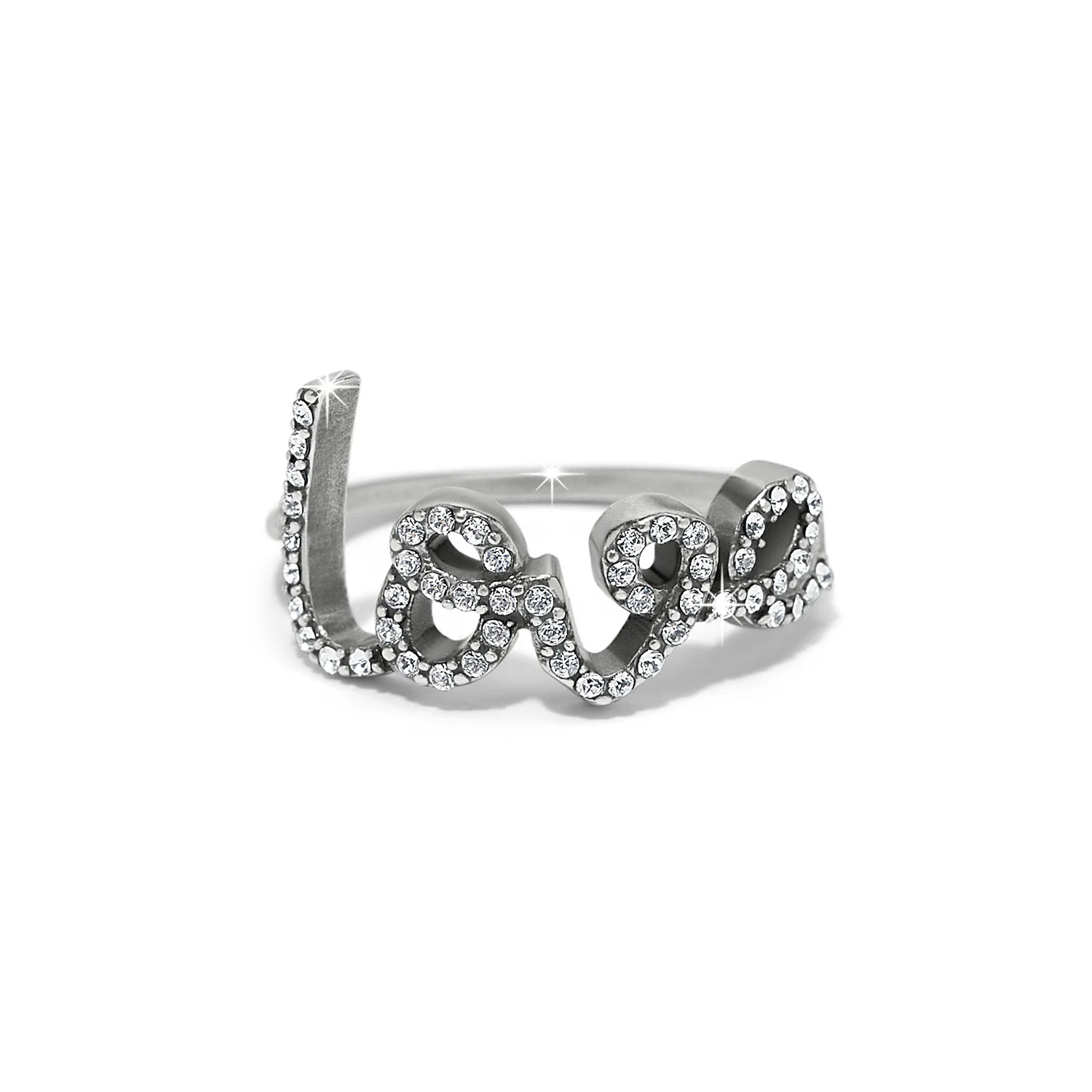 Love Script Sparkle Ring - Image 3