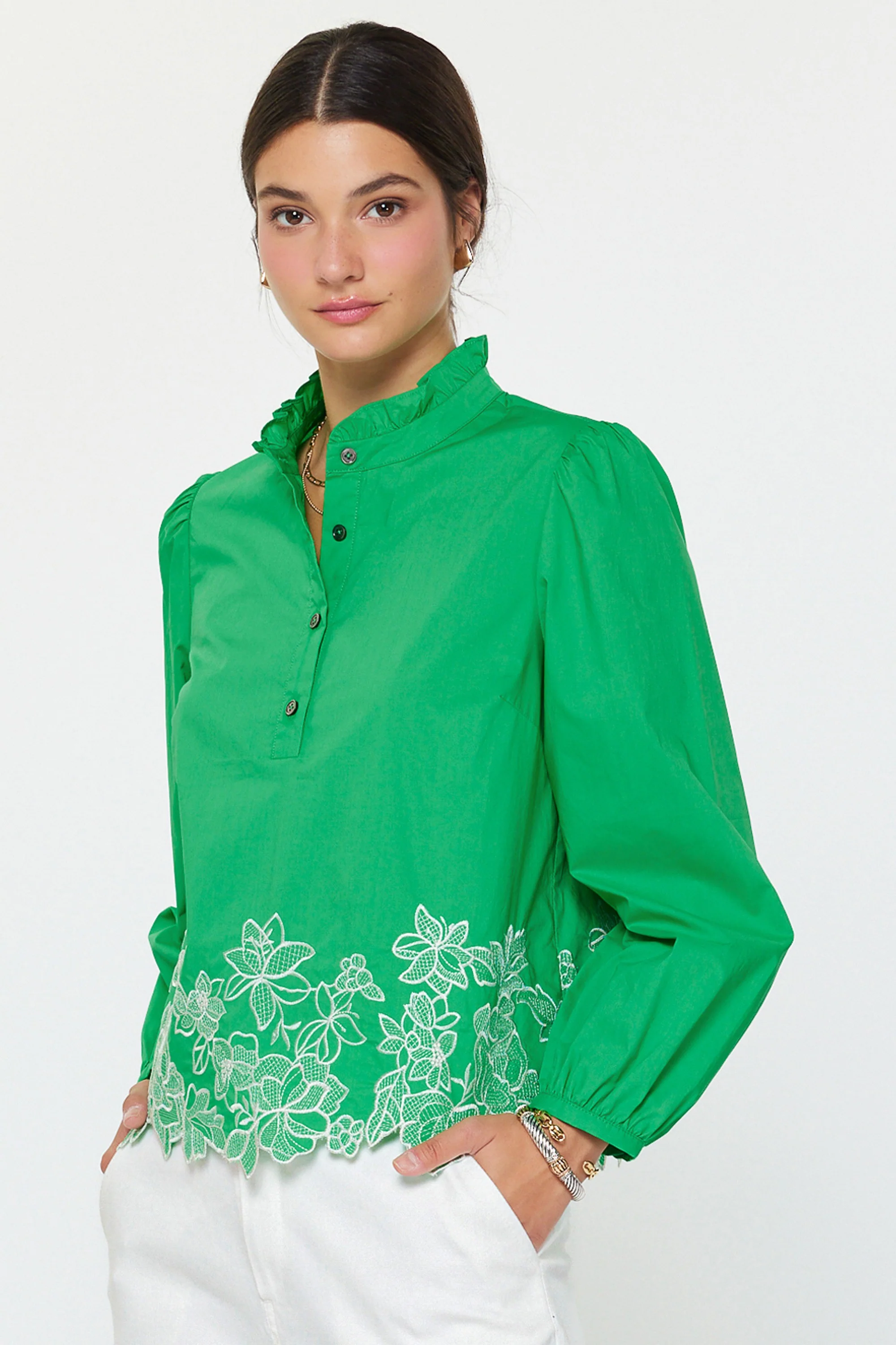 Lucy Embroidered Long Sleeve Blouse - Image 12