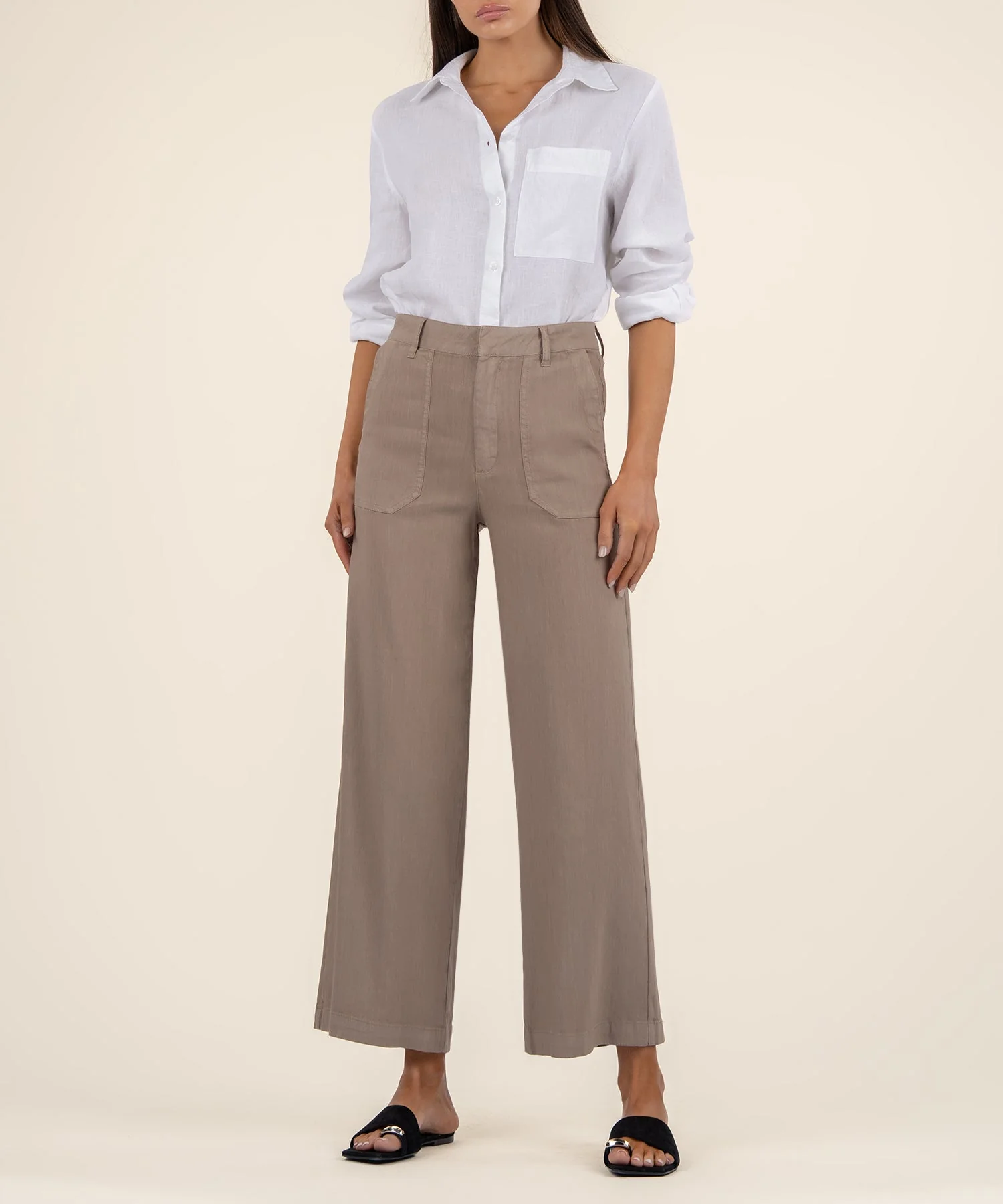 Luna Topaz High Rise Wide Leg Pant with Porkchop Pockets - Image 7