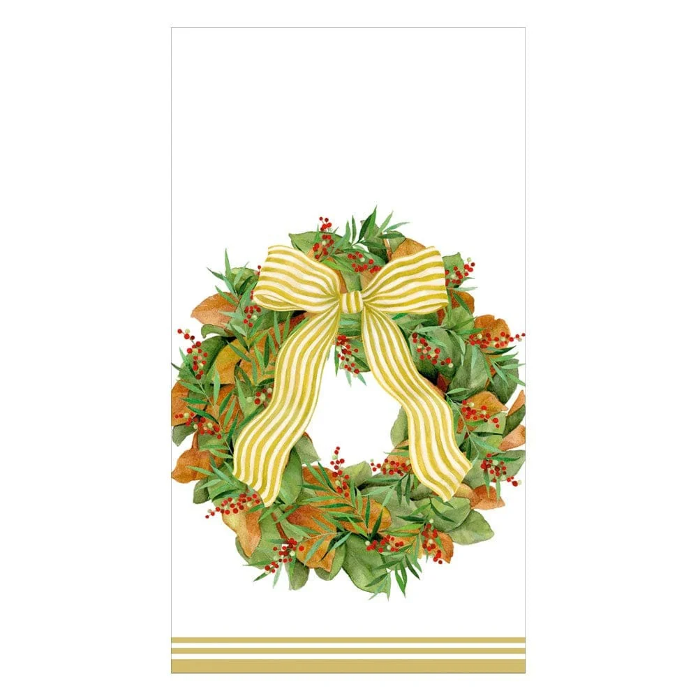 Magnolia Wreath Guest Towels
