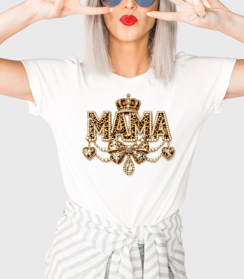 Mama Chandelier Natural Bling T-Shirt - Image 5