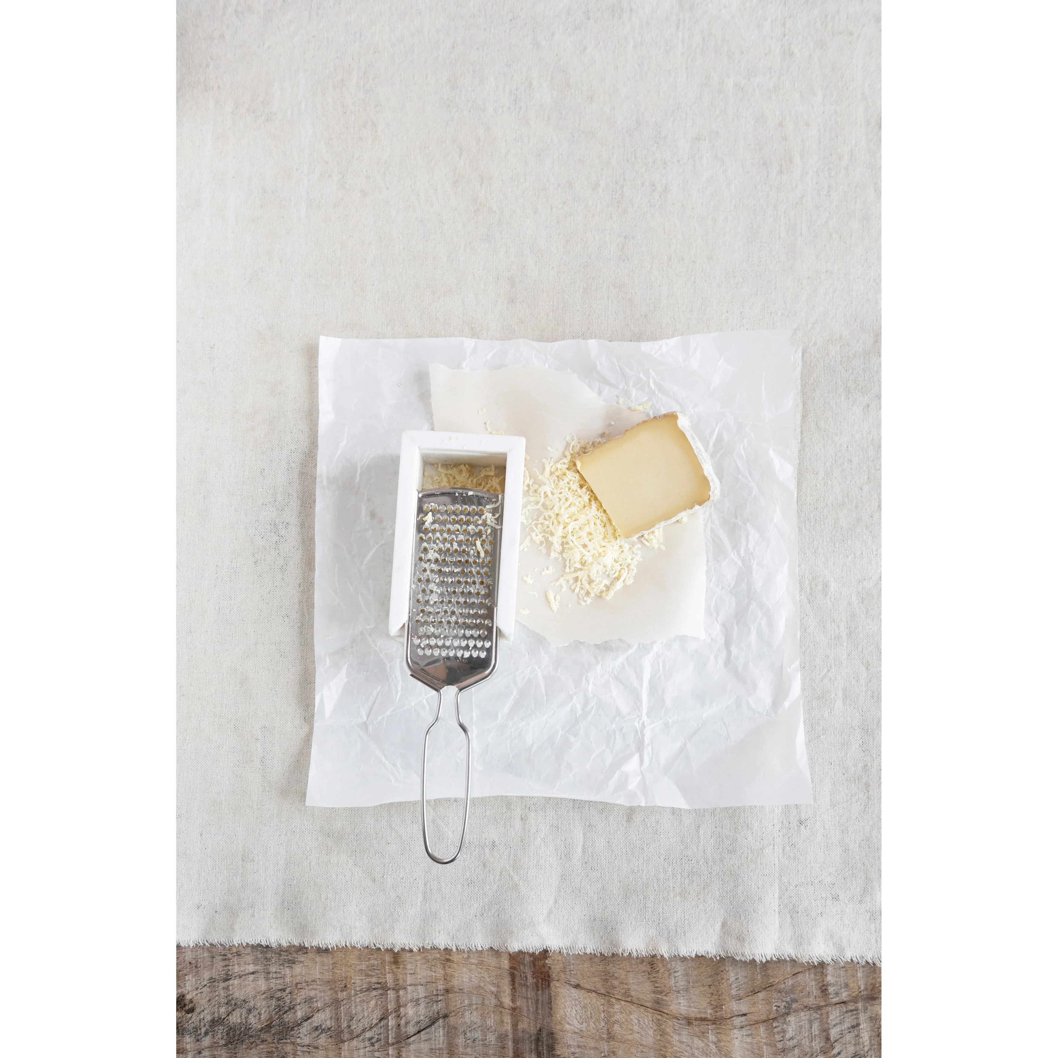Marble & Stainless Steel Cheese Grater - Image 5