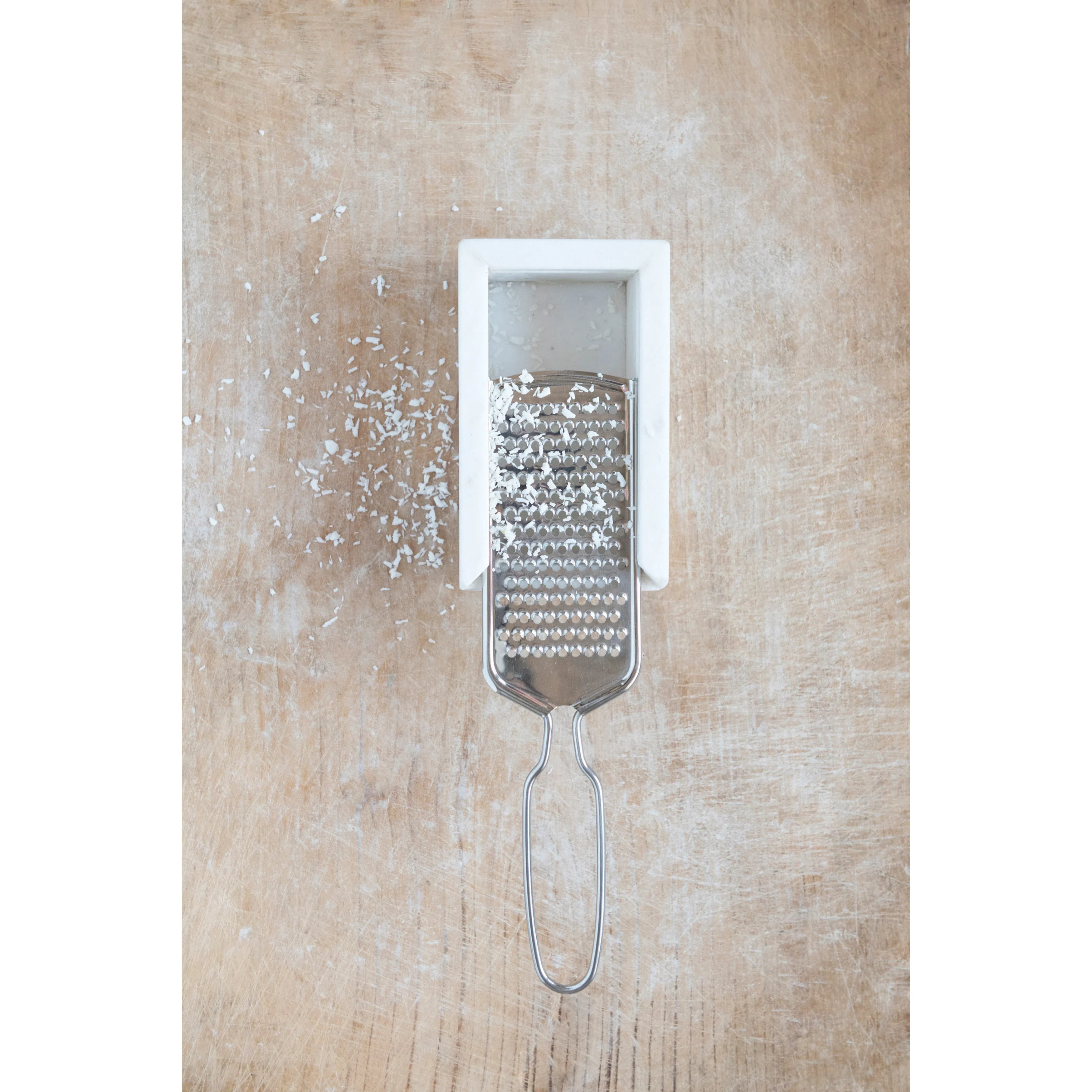 Marble & Stainless Steel Cheese Grater - Image 6