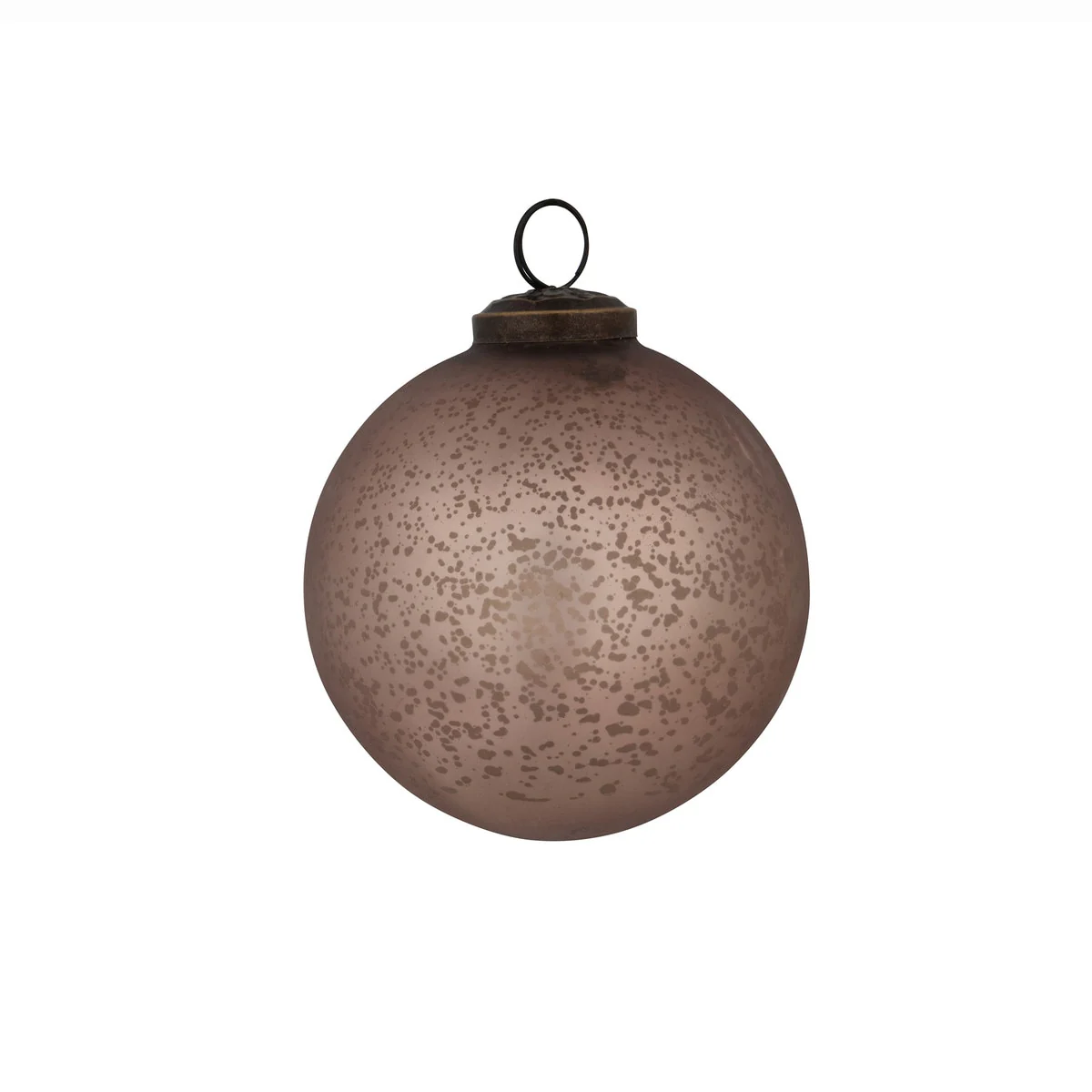 Matte Champagne Glass Ball Ornament - Image 6
