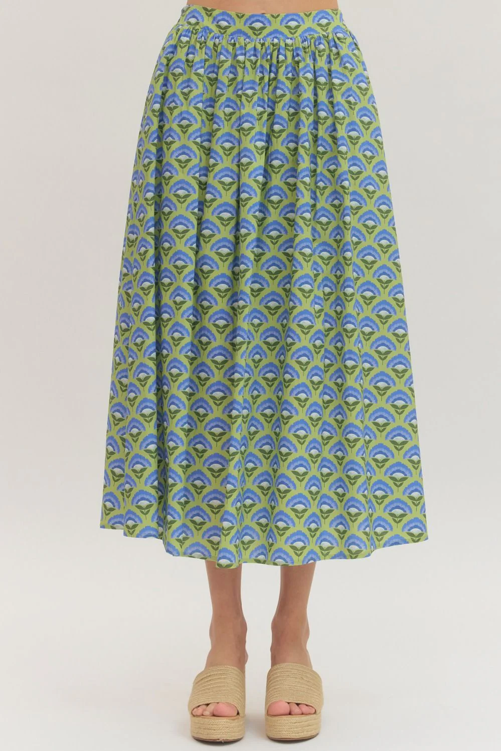 Maxine Floral Print Midi Skirt - Image 3