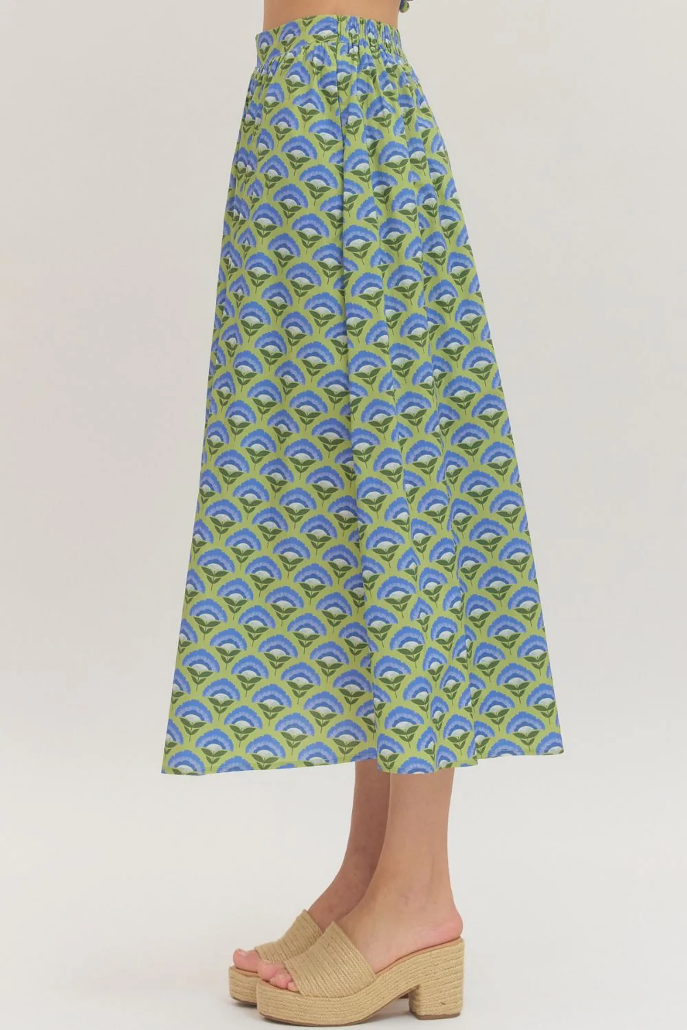 Maxine Floral Print Midi Skirt - Image 4