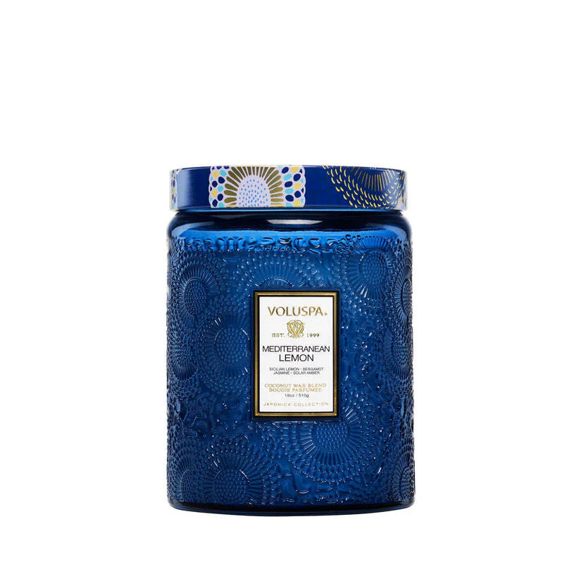Mediterranean Lemon 18oz  Large Jar Candle