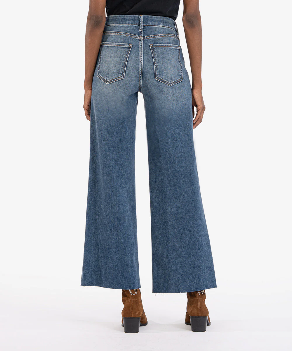 Meg High Rise Fab Ab Wide Leg Raw Hem - Image 14