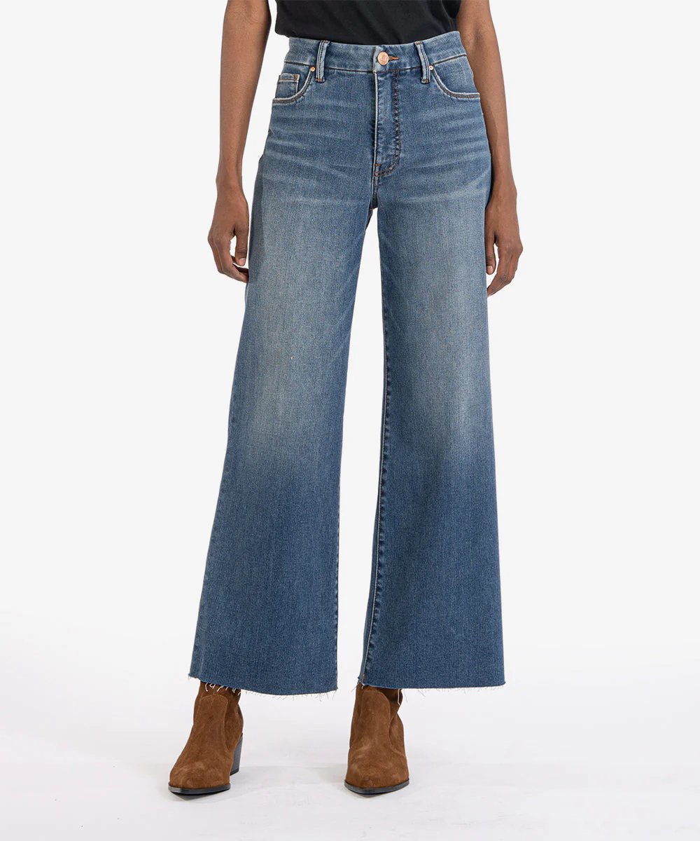 Meg High Rise Fab Ab Wide Leg Raw Hem - Image 18