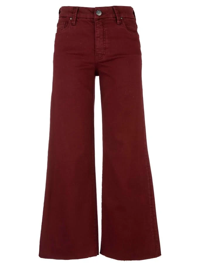 Meg High Rise Fab Ab Wide Leg Raw Hem - Image 6