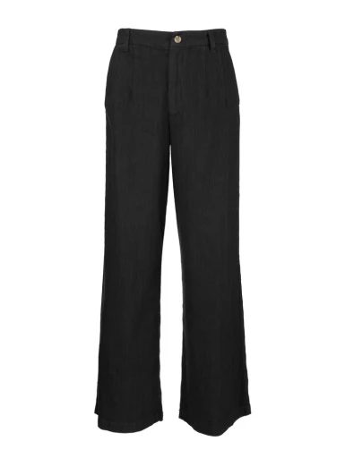 Meg High Rise Wide Straight Legs Front Pleats - Image 3