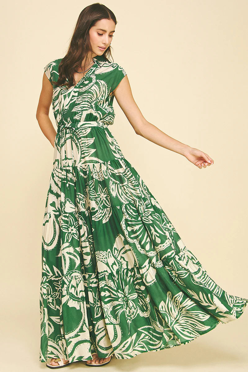 Megan Floral Tiered Maxi Dress - Image 7