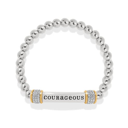Meridian Courageous Two Tone Stretch Bracelet - Image 2