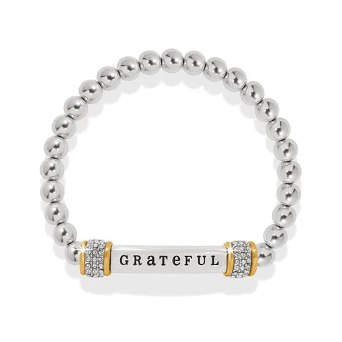 Meridian Grateful Two Tone Stretch Bracelet - Image 4