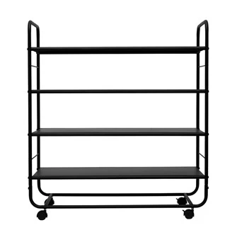 Metal 4-Tier Cart on Casters