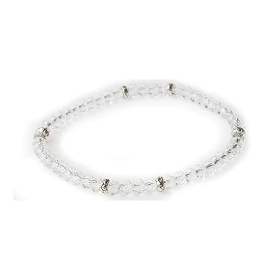 Mini Crystal Bracelet Silver Accent - Image 6