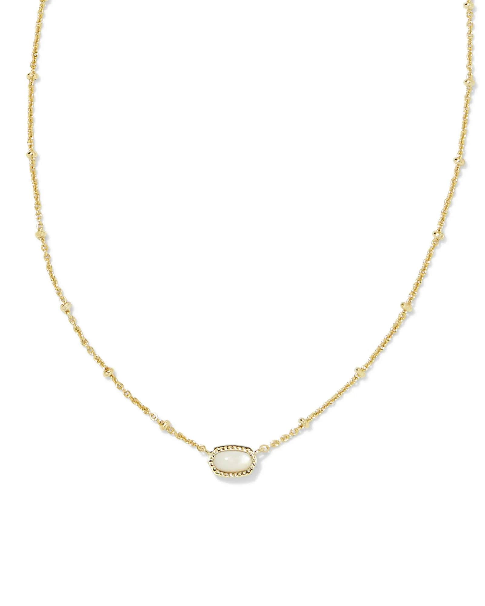Mini Elisa Satellite Short Pendant Gold Necklace - Image 5
