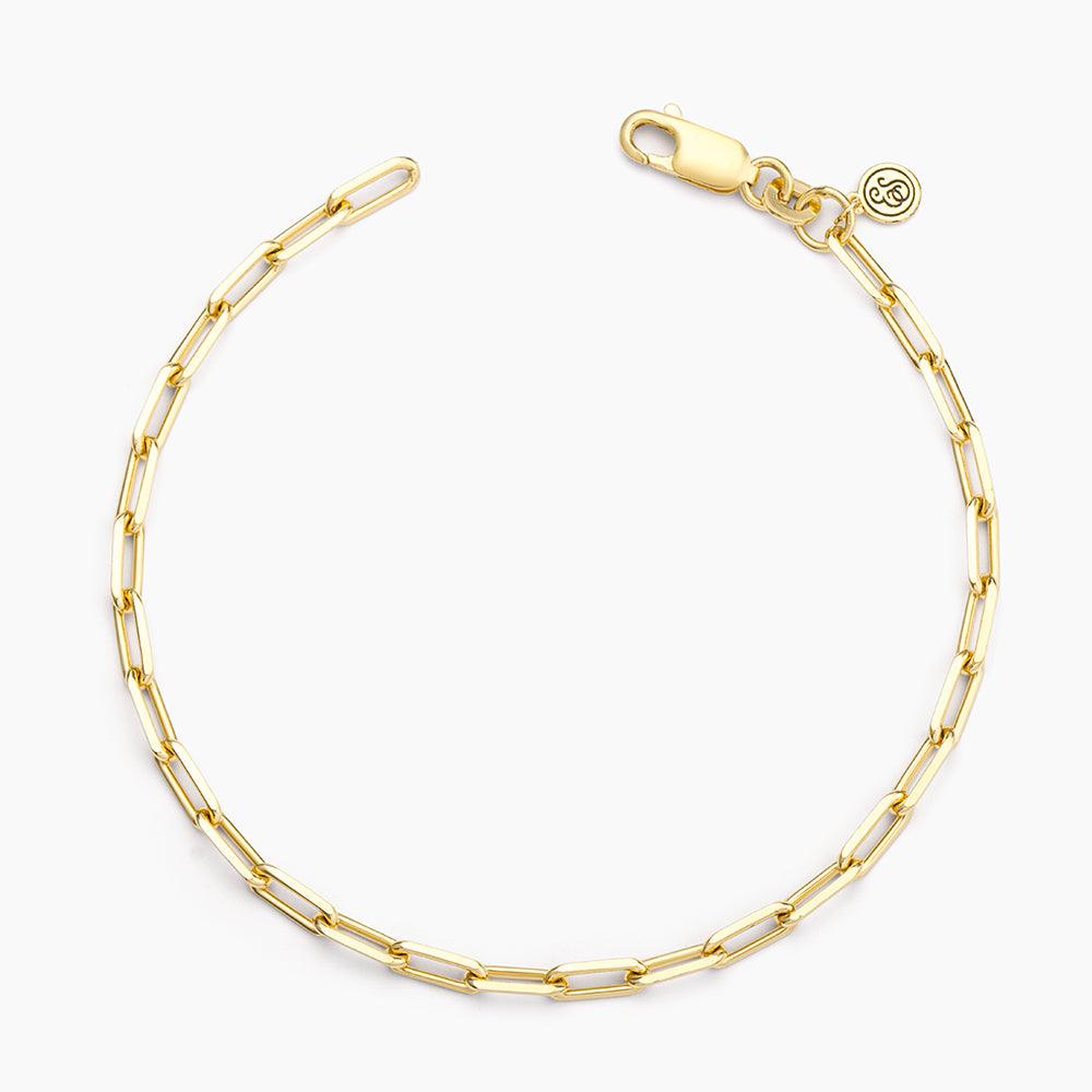 Mini Paper Clip Chain Bracelet - Image 2