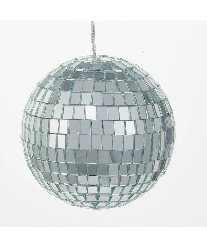 Mirrored Disco Ball Glass Ornament - Sold as a Set - Image 2