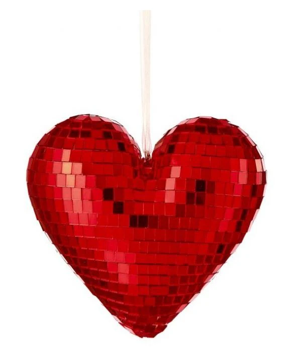 Mirrored Heart Ornament 120mm - Image 4