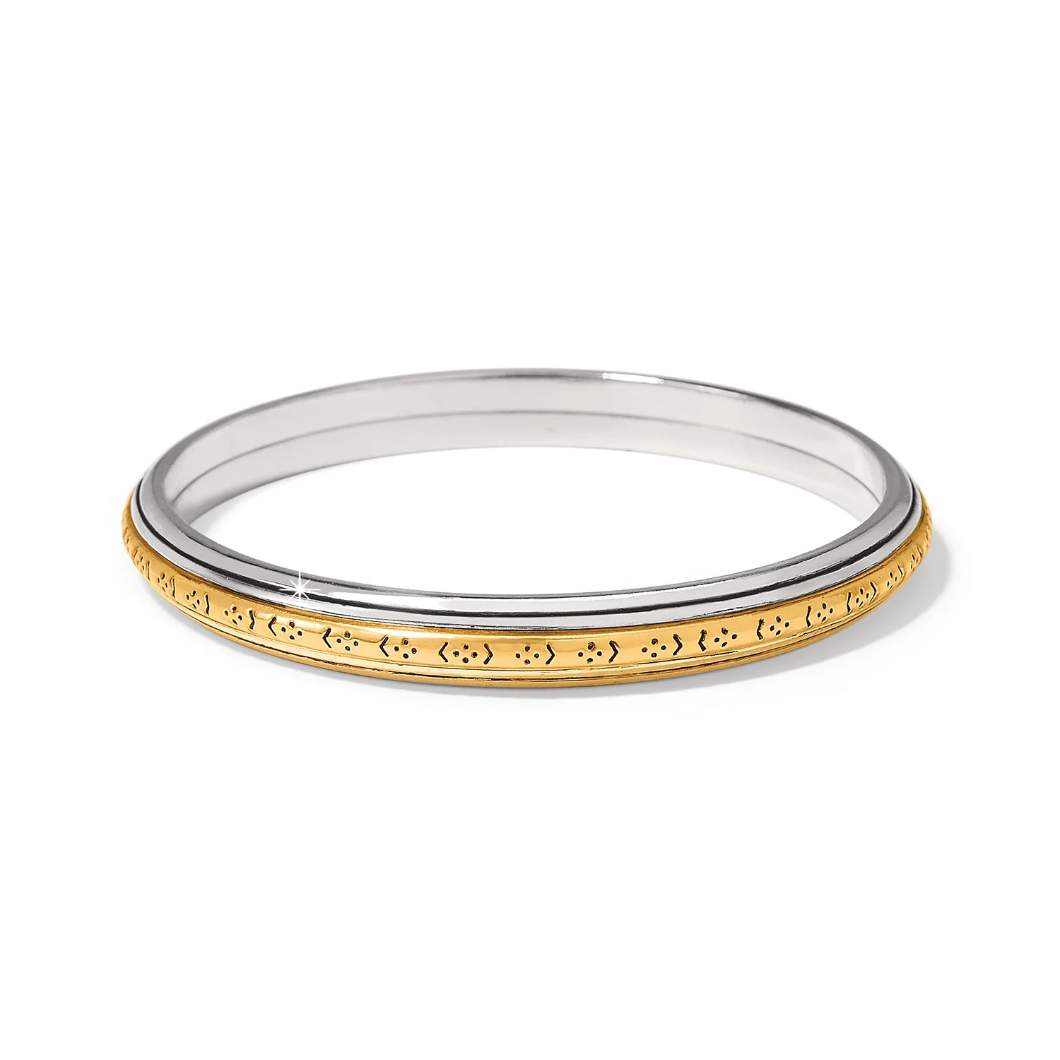 Mosaic Two Tone Bangle - Image 2