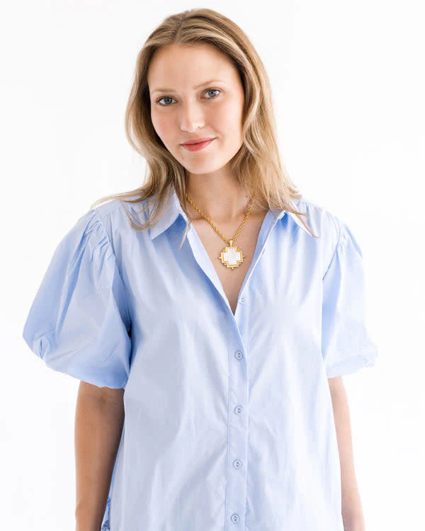 Mother of Pearl Cross Necklace - Image 2