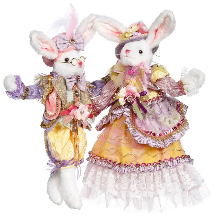 Mr and Mrs Cottontail Rabbit 11"-13"