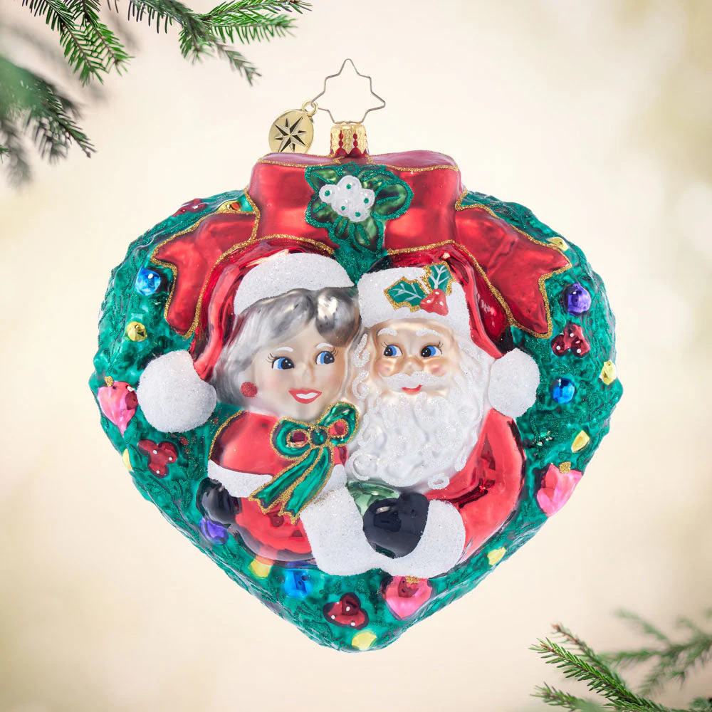 Mr. & Mrs. Claus Mistletoe Moment
