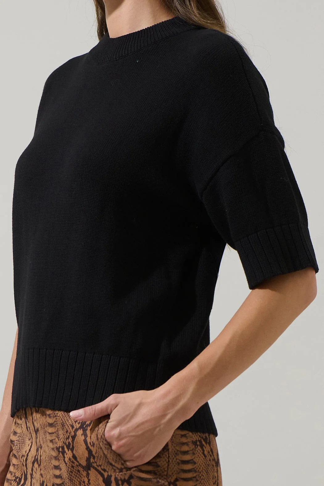 Novah Drop Shoulder Sweater Top - Image 4