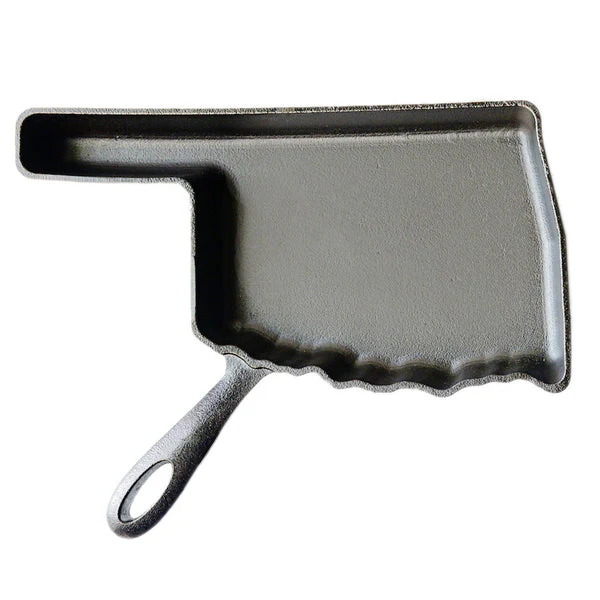 Oklahoma Cast Iron Skillet in a Gift Box