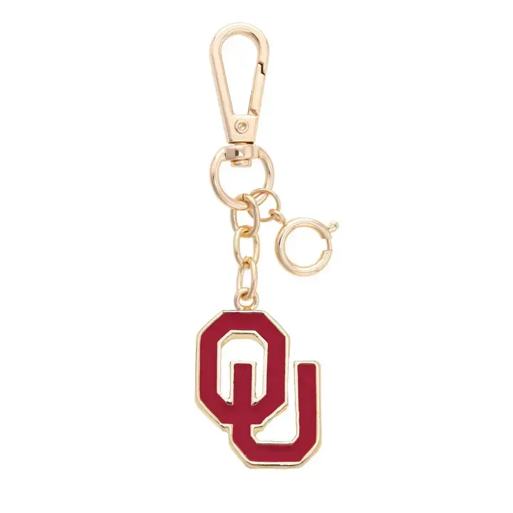 Oklahoma Sooners Enamel Logo Bag Charm