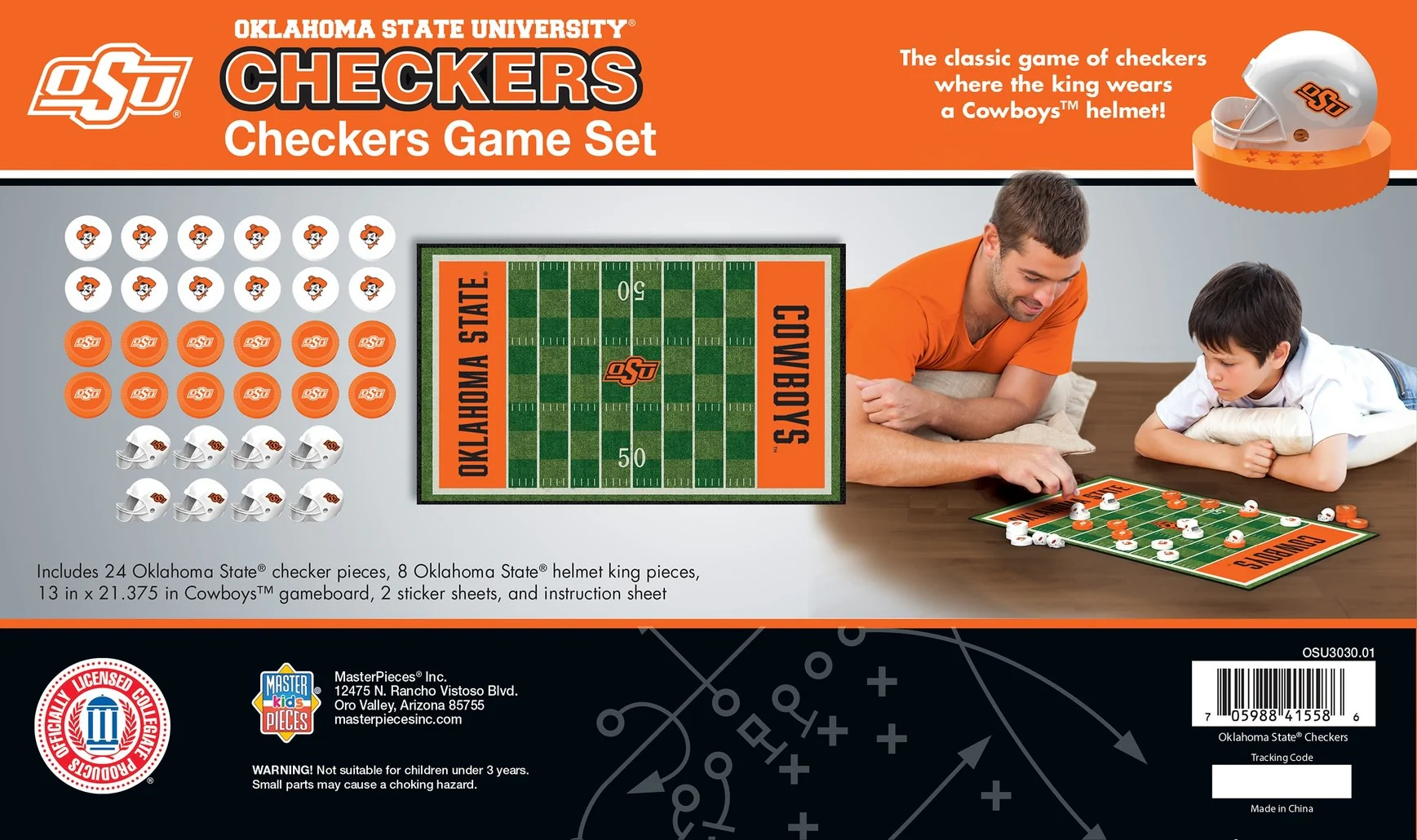 Oklahoma State Cowboys NCAA Checkers - Image 3
