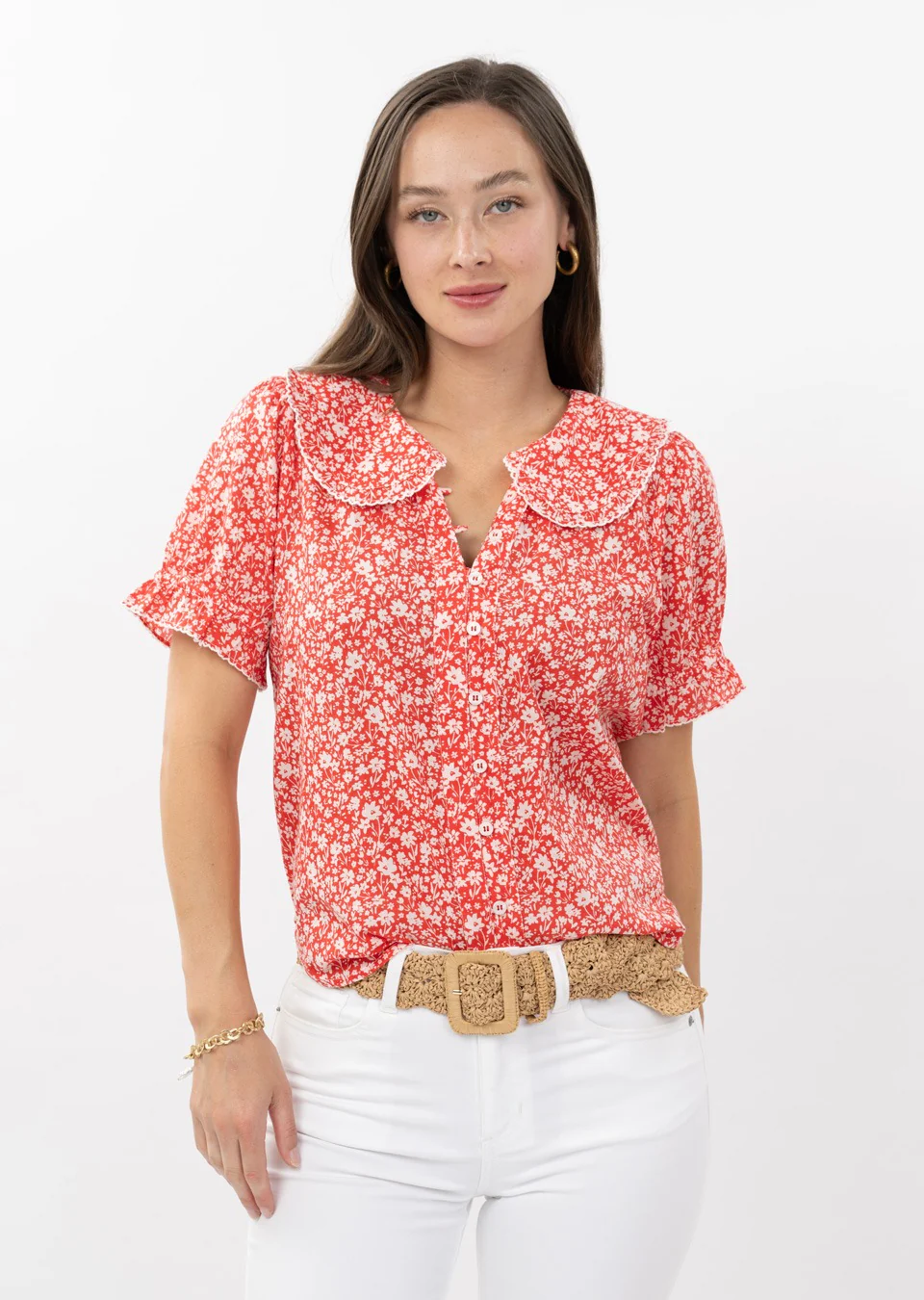 Olivia Ditsy Poet Top - Image 4