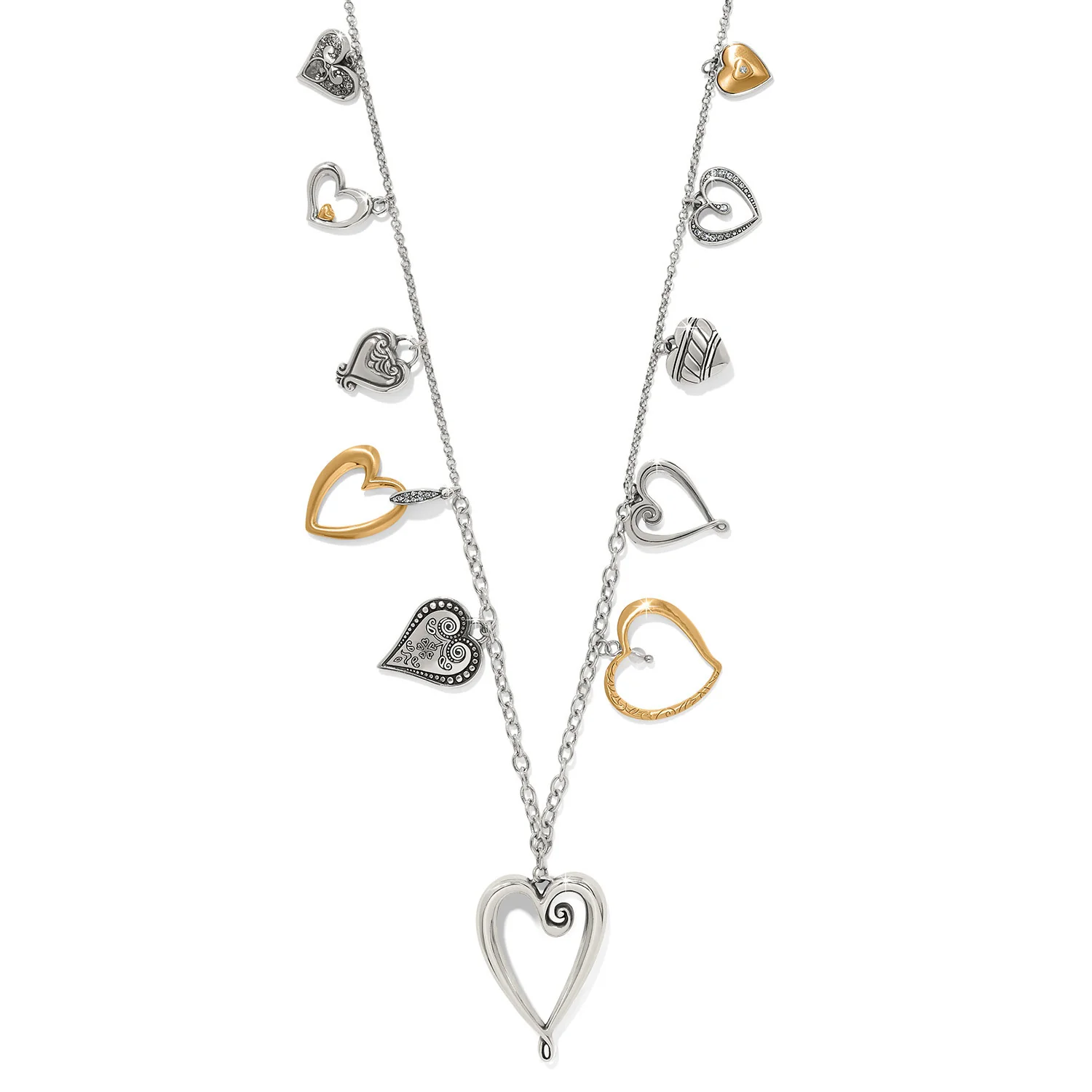 One Heart Large Long Necklace