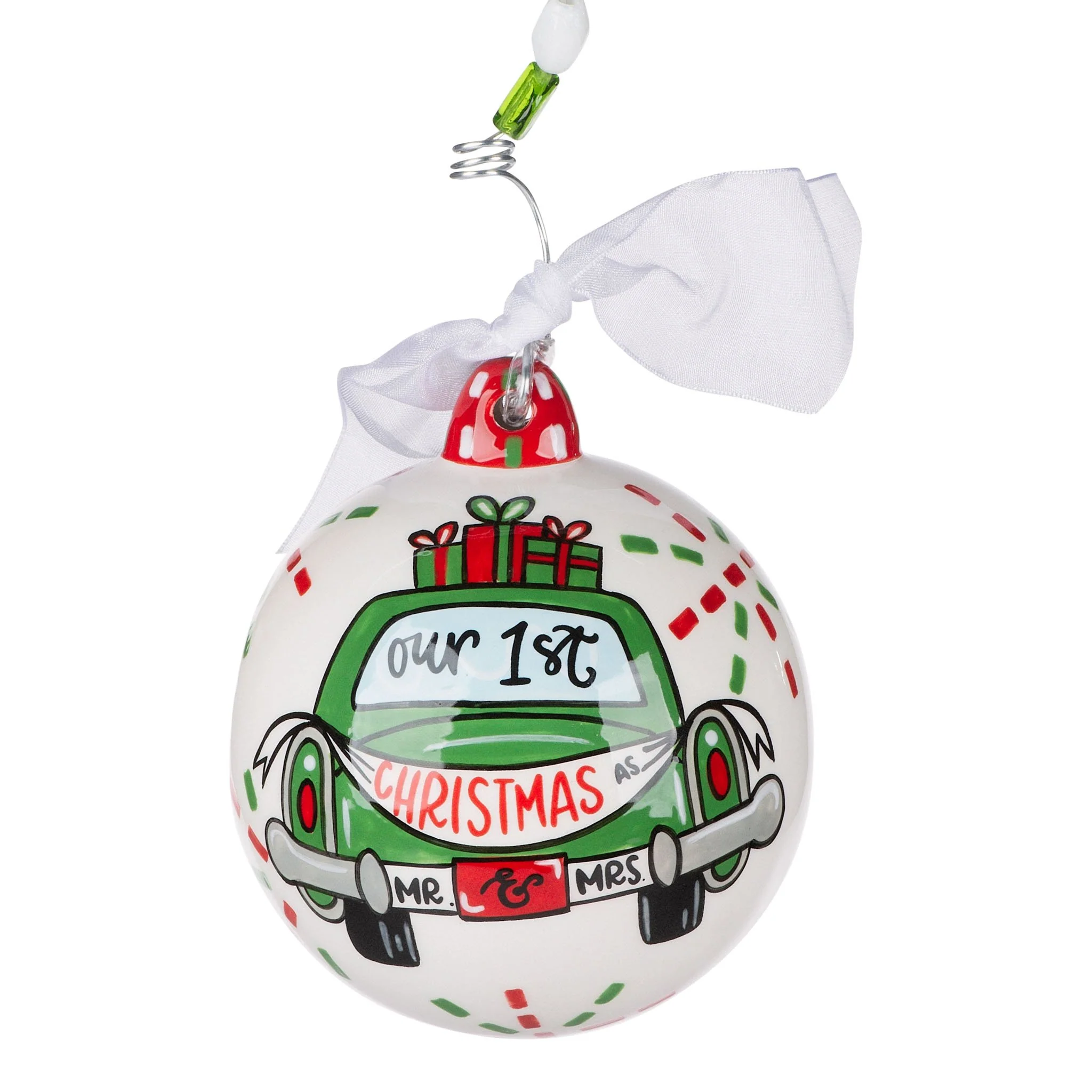 OUR 1ST CHRISTMAS GREEN CAR ORNAMENT