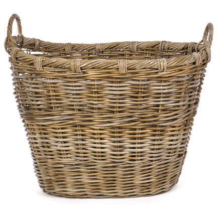 Oval Rattan Storage