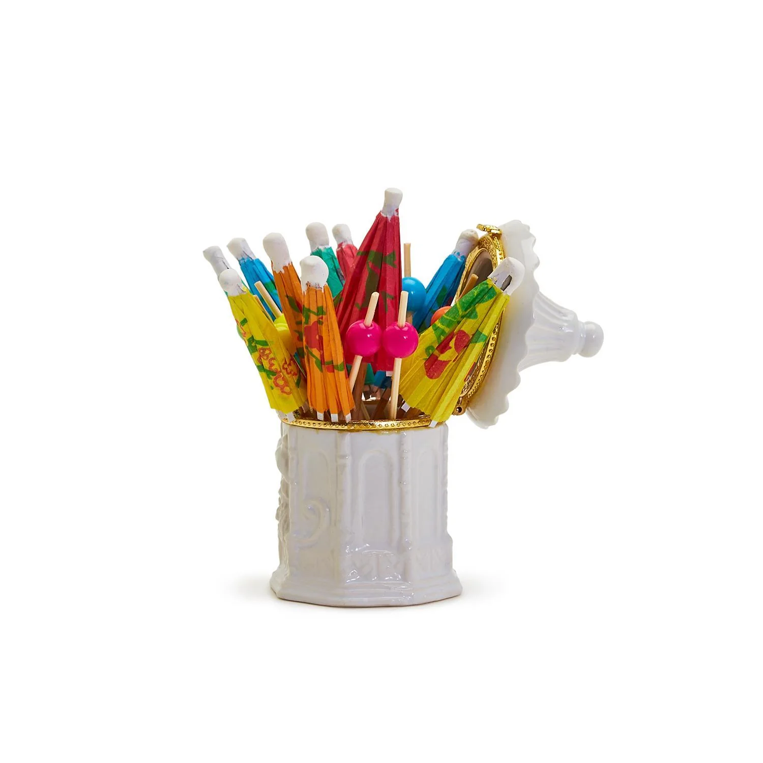 Pagoda Limoges Style Box With Picks