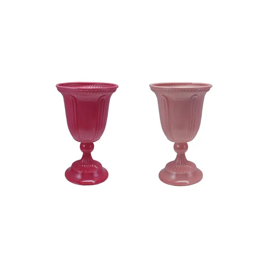 Painted Metal Footed Container - Sold Individually