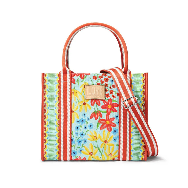 Painterly Garden Canvas Carryall - Image 4