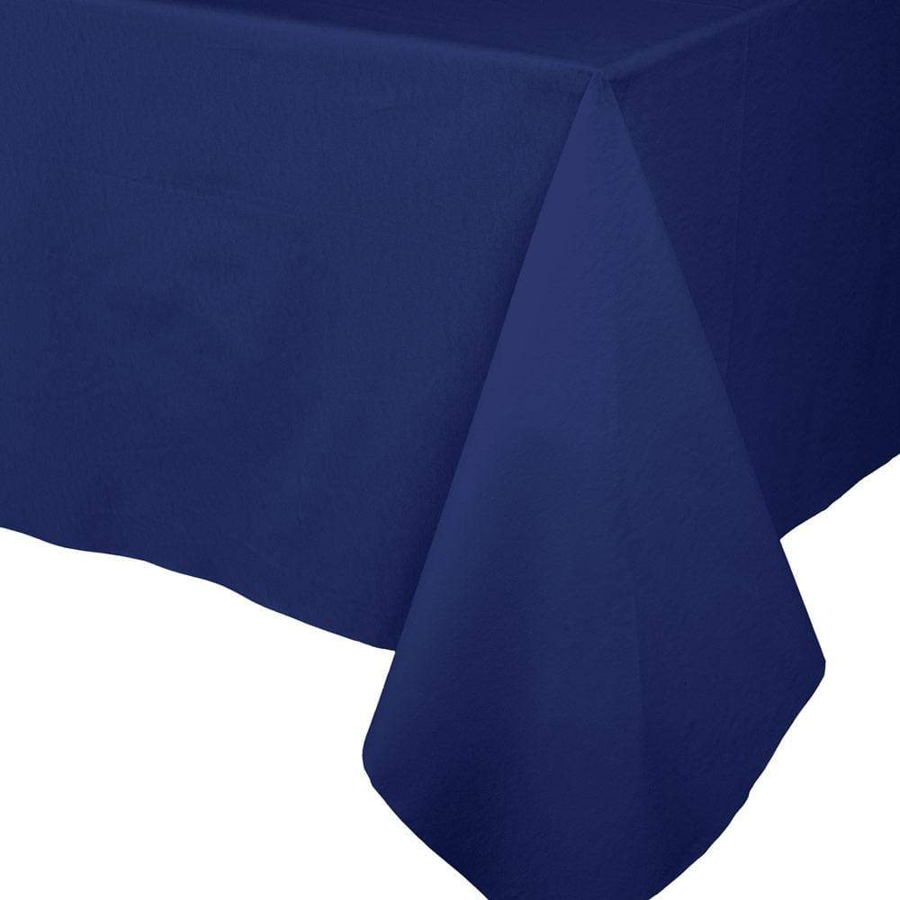 Paper Linen Solid Table Cover Navy Blue - Image 3