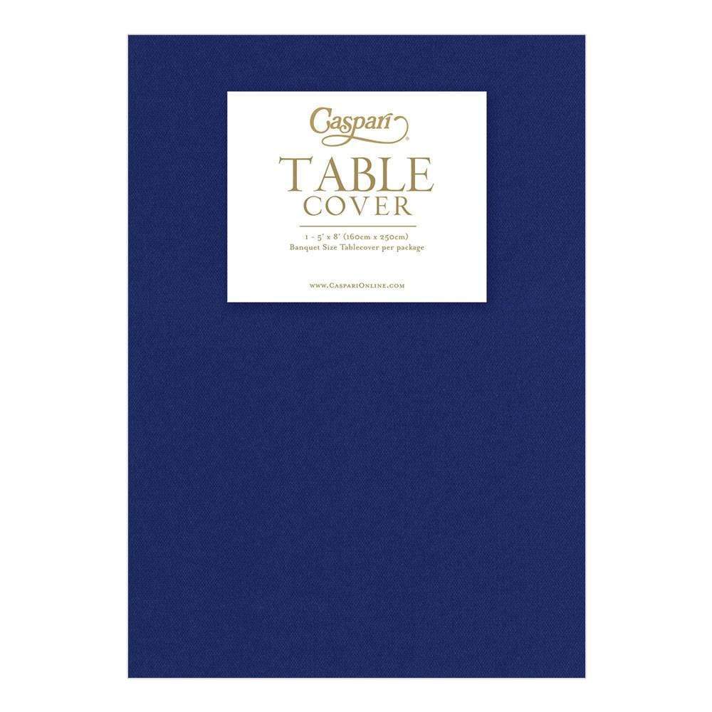 Paper Linen Solid Table Cover Navy Blue - Image 4