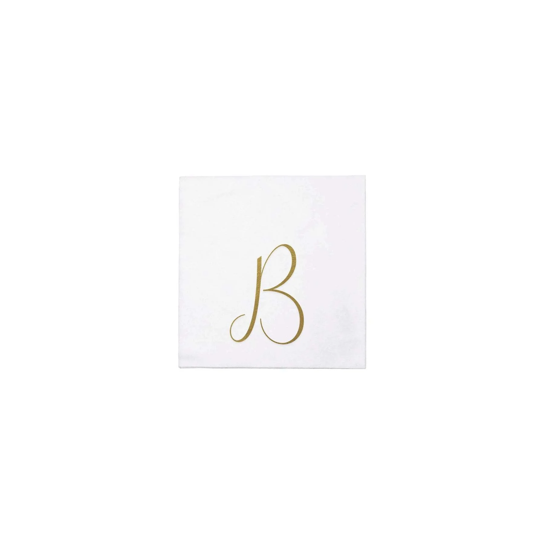 Papersoft Gold Monogram Cocktail Napkins - Image 3