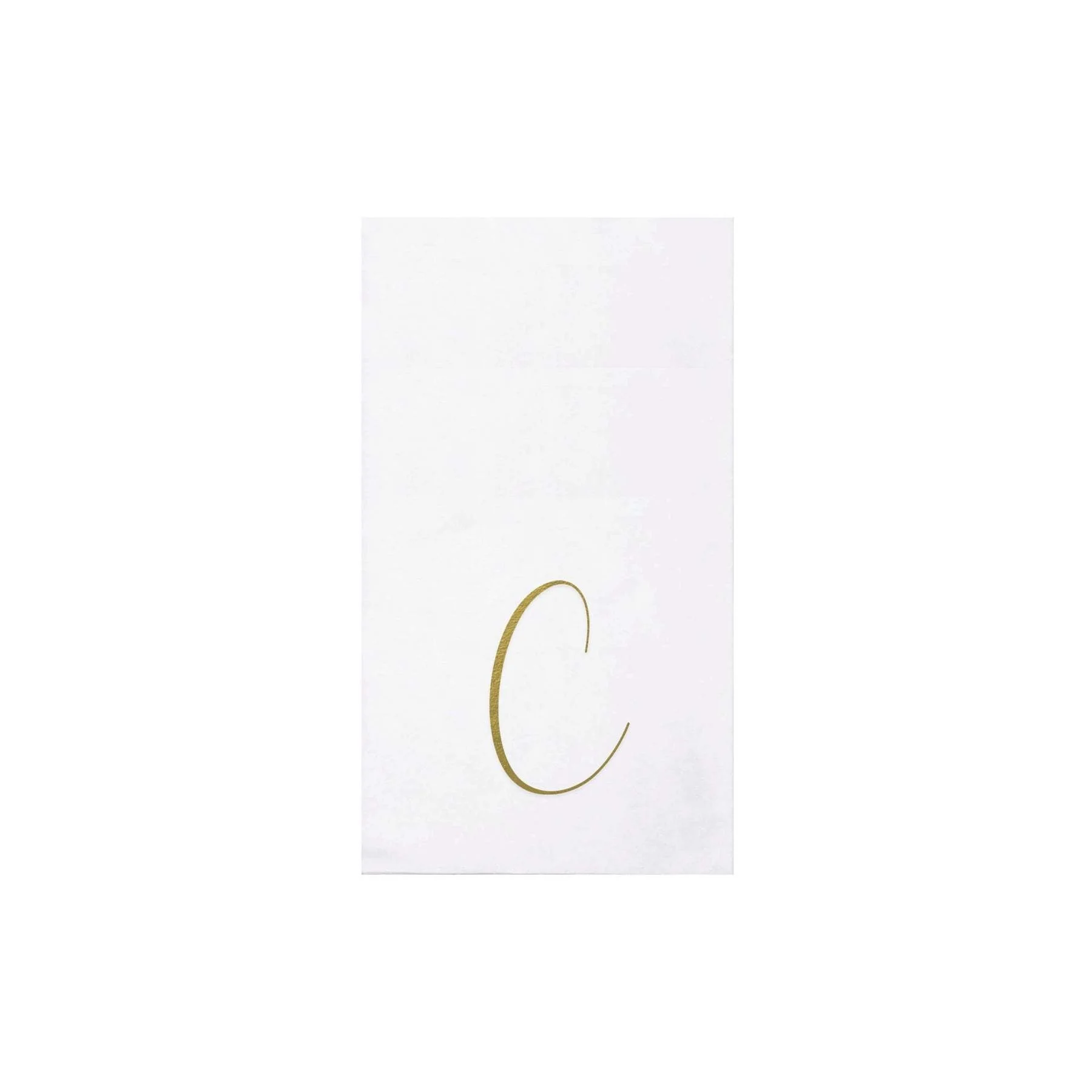 Papersoft Napkins Gold Monogram Guest Towels - Image 4