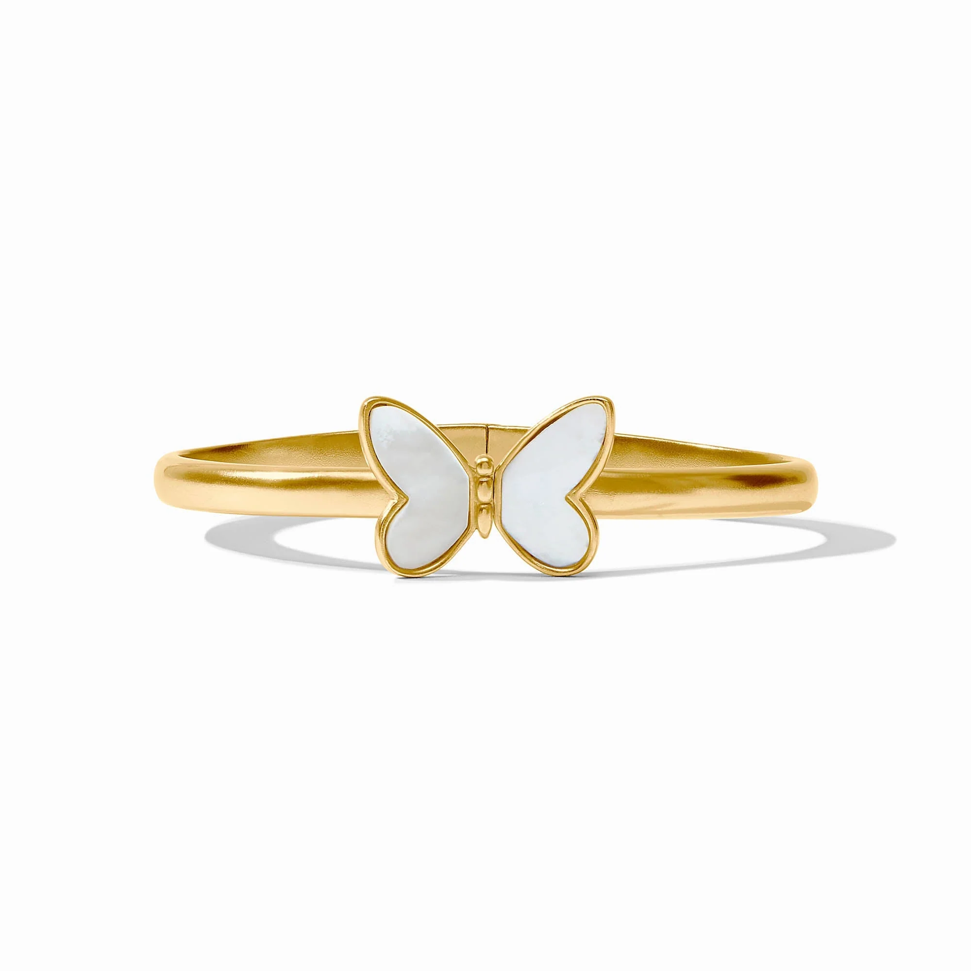Papillon Hinge Bangle Mother of Pearl