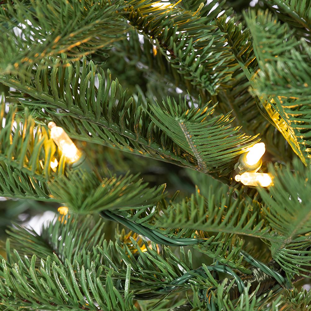 Pencil Pine Tree x517 With 350 Warm White LED Lights on Metal Stand Green - Image 2